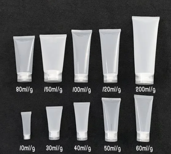 Transparent And Matte Extruded Tubes Cosmetic Hoses Facial Cleansing Milk Tubes Flexible Packaging