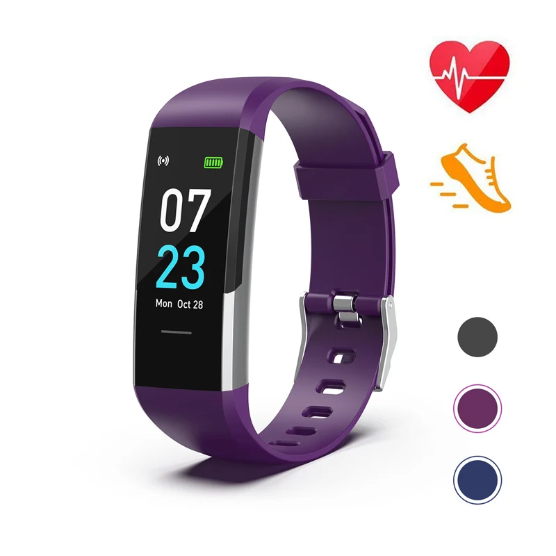 
2020 Newest Model S10 IP68 Waterproof Fitness Tracker with Heart Rate 