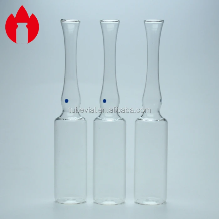 ISO size 5ml type b opc borosilicate glass ampoules