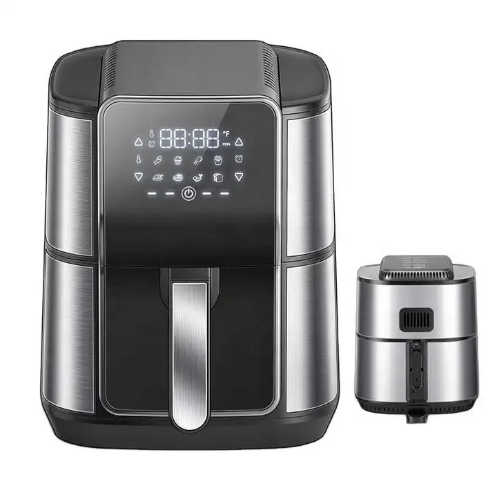Hot Air Fryers with Digital LED Touch Screen 6l 8-12 Presets Preheating and Keeping Warm Air Fryer