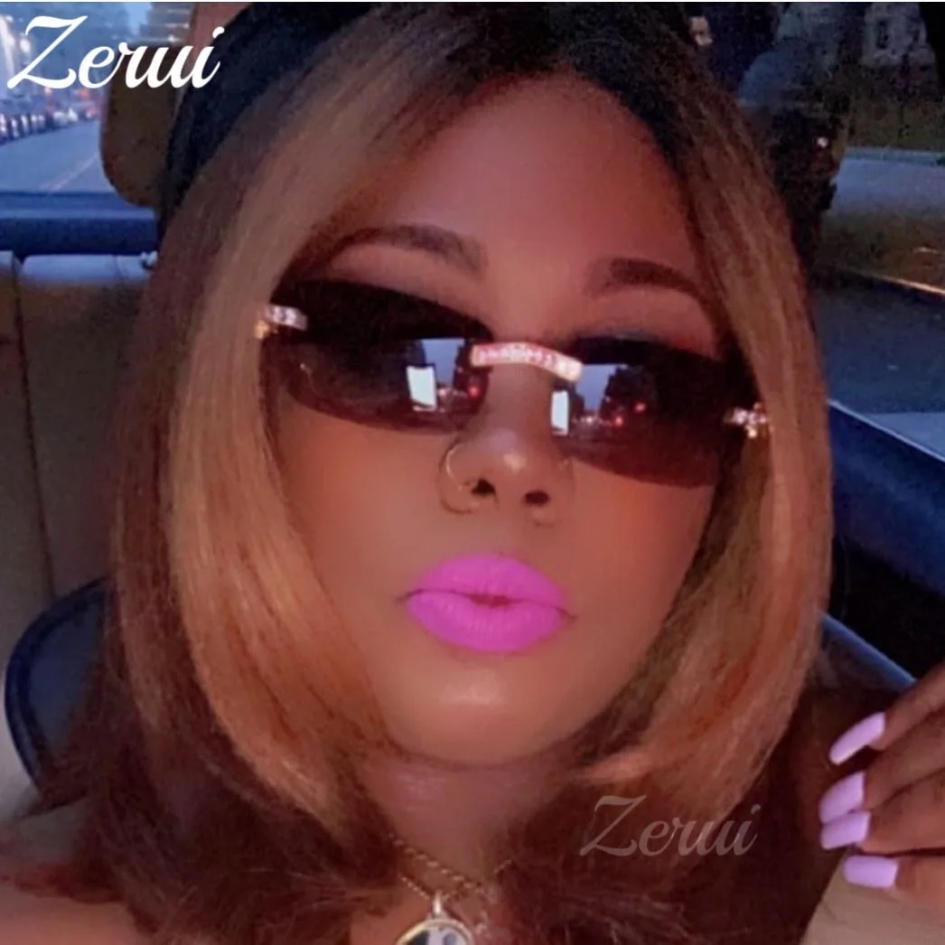 Женские 2024 солнцезащитные очки с кристаллами