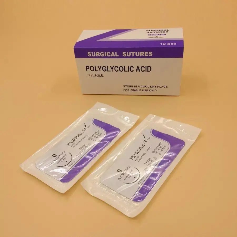 Polyglactin 910/PGA surgical suture with needle
