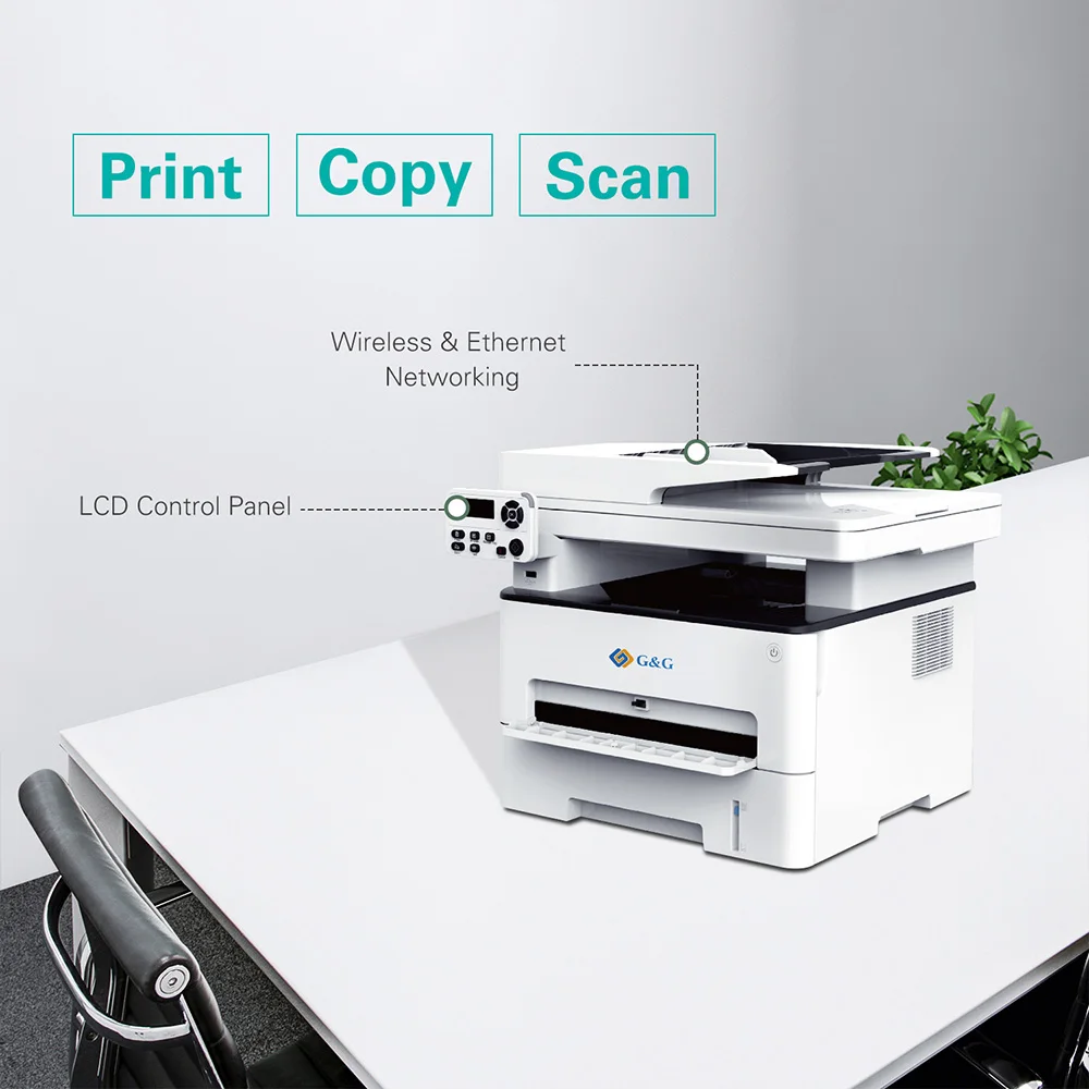 3 в 1 с дуплексным принтером G & L2050DW офисный все-в-одном принтер 33ppm MFP сеть Wi-Fi для копировального принтера