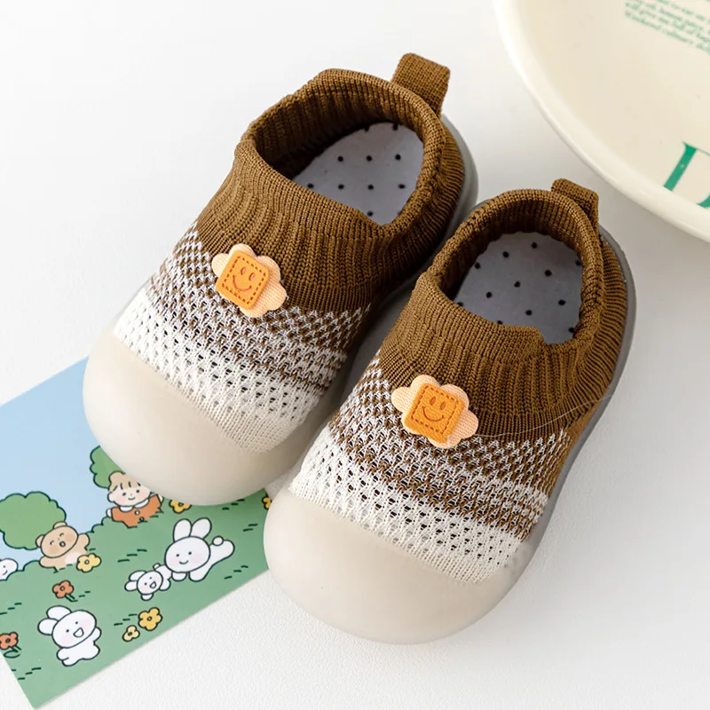 Baby toddler shoes baby shoes soft bottom non-slip spring and autumn boys and girls indoor anti-kick shoes and socks