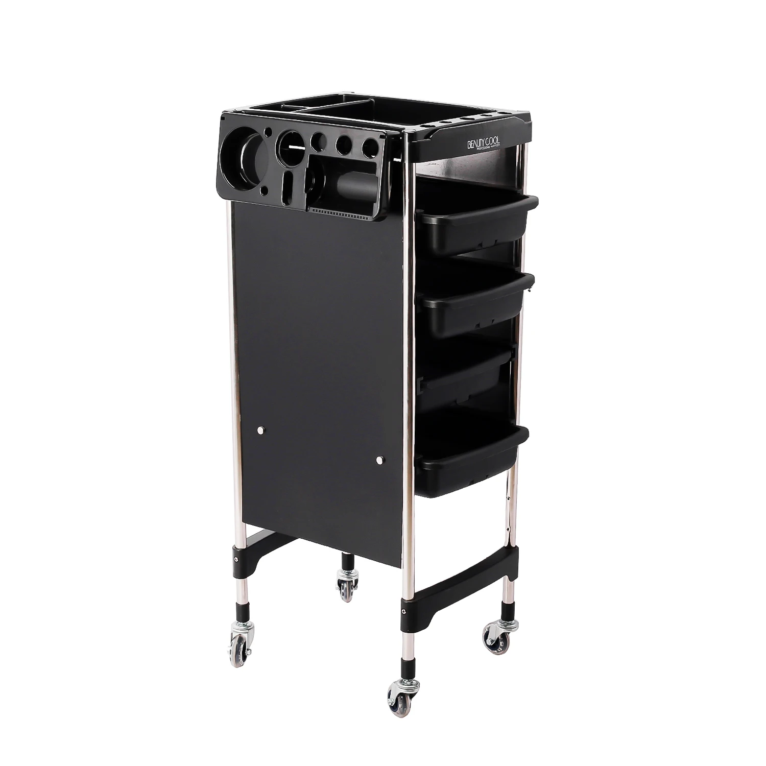 Popular Sales Professional Beauty Salon Tool Rolling Cart Hairdressing Trolley on Wheel
