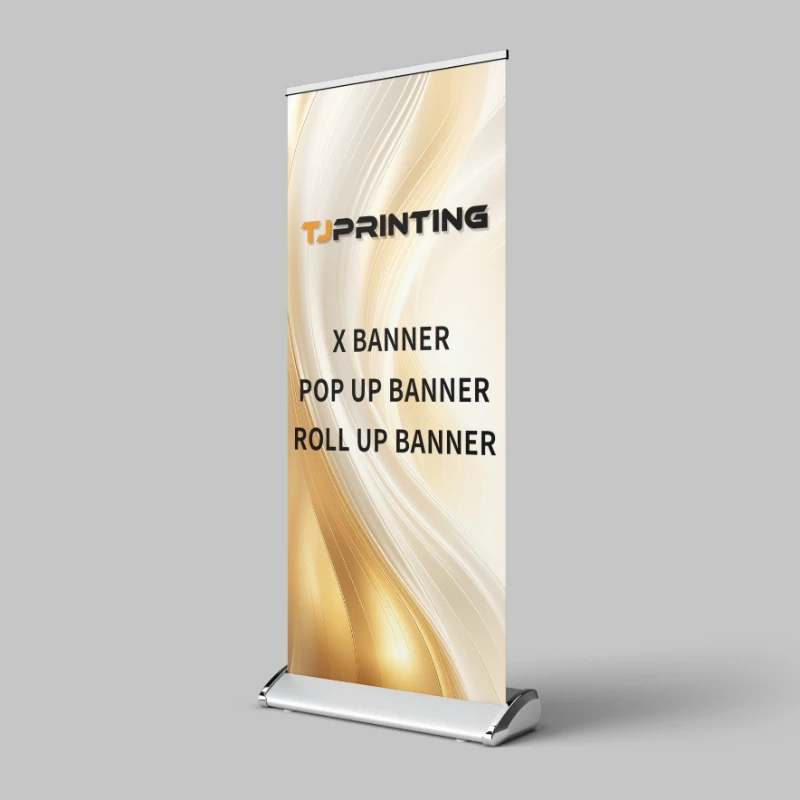 Roll Up Advertising Banner Stand Rollup Standee Aluminum Roll Screen Stand Retractable Banners