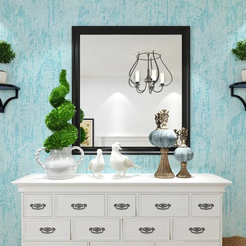 Algae mud non-woven fabric, plain color, solid color wallpaper, modern and simple living room, bedroom, background wall