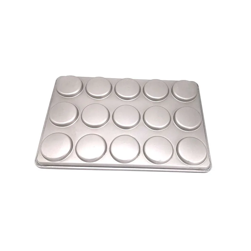 15 Cups Non stick Aluminized Steel Burger Bun Baking Pan