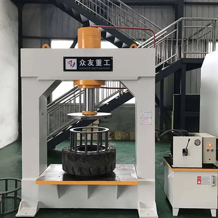 Zhongyou Good Price Precision 80ton/160ton/250ton Forklift Solid Tire/Tyre Hydraulic Press Machine