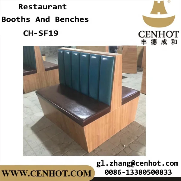 CENNOT Wooden High Back Booth Seating With 2 Sides For Restaurant