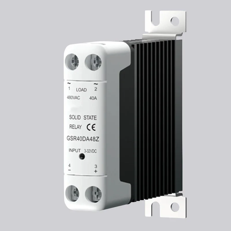 Din-рейка твердотельное реле 15A SSR реле с радиатором