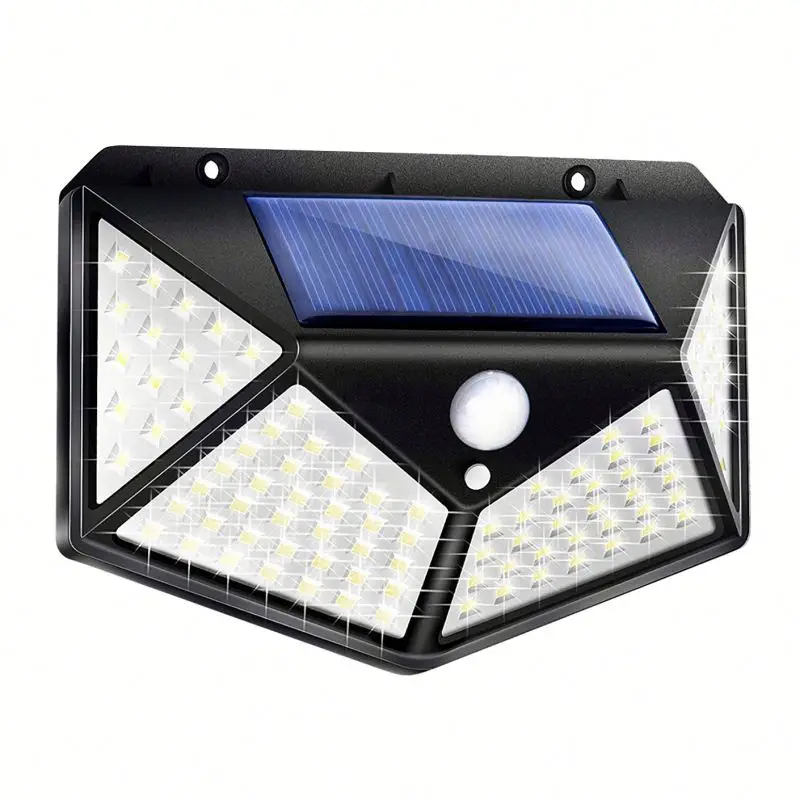 All wattage 100 led IP65 Waterproof solar sensor wall light