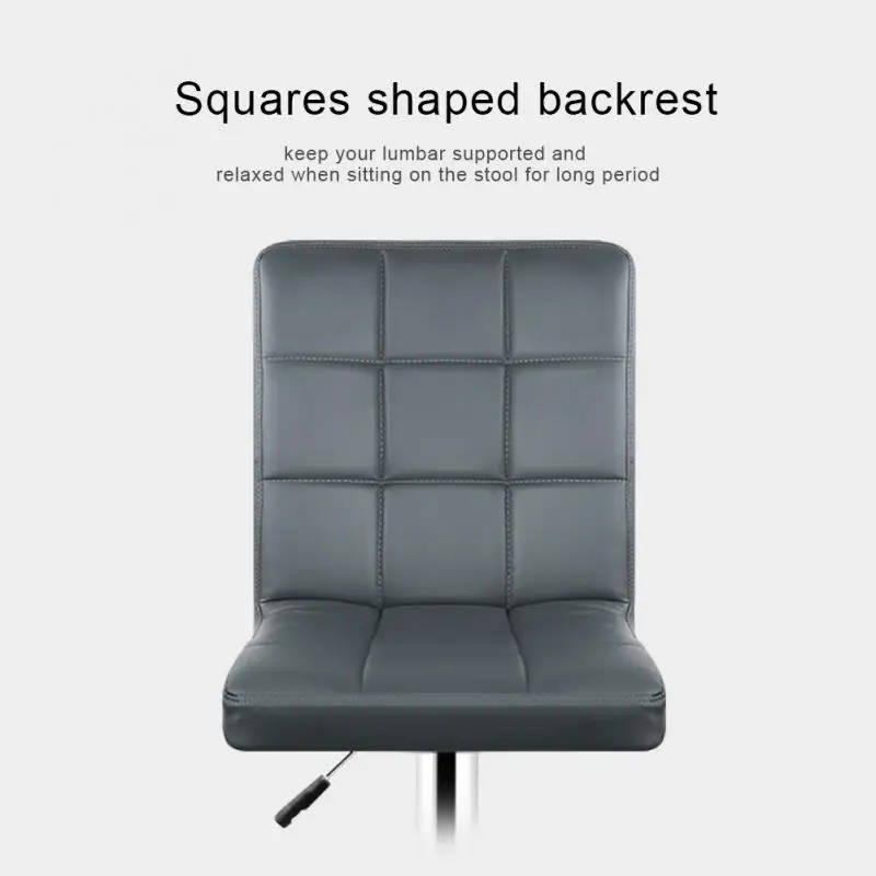 Вращающийся барный стул из искусственной кожи регулируемая кухонная стойка обеденные стулья барные для дома и офиса