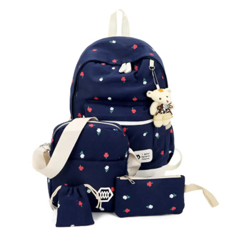 2020 Wholesale Students Girl Bag Sets Custom Print Fashion Ladies Women Backpacks Design Kids School Backpack for Children