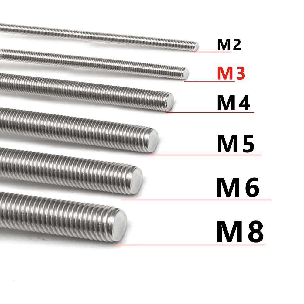 Wholesale Galvanized Steel Threaded Rod Full M3 Thread DIN975 Standard Grade 4.8 M8 M10 M20 Bar Bolts and Nuts Included