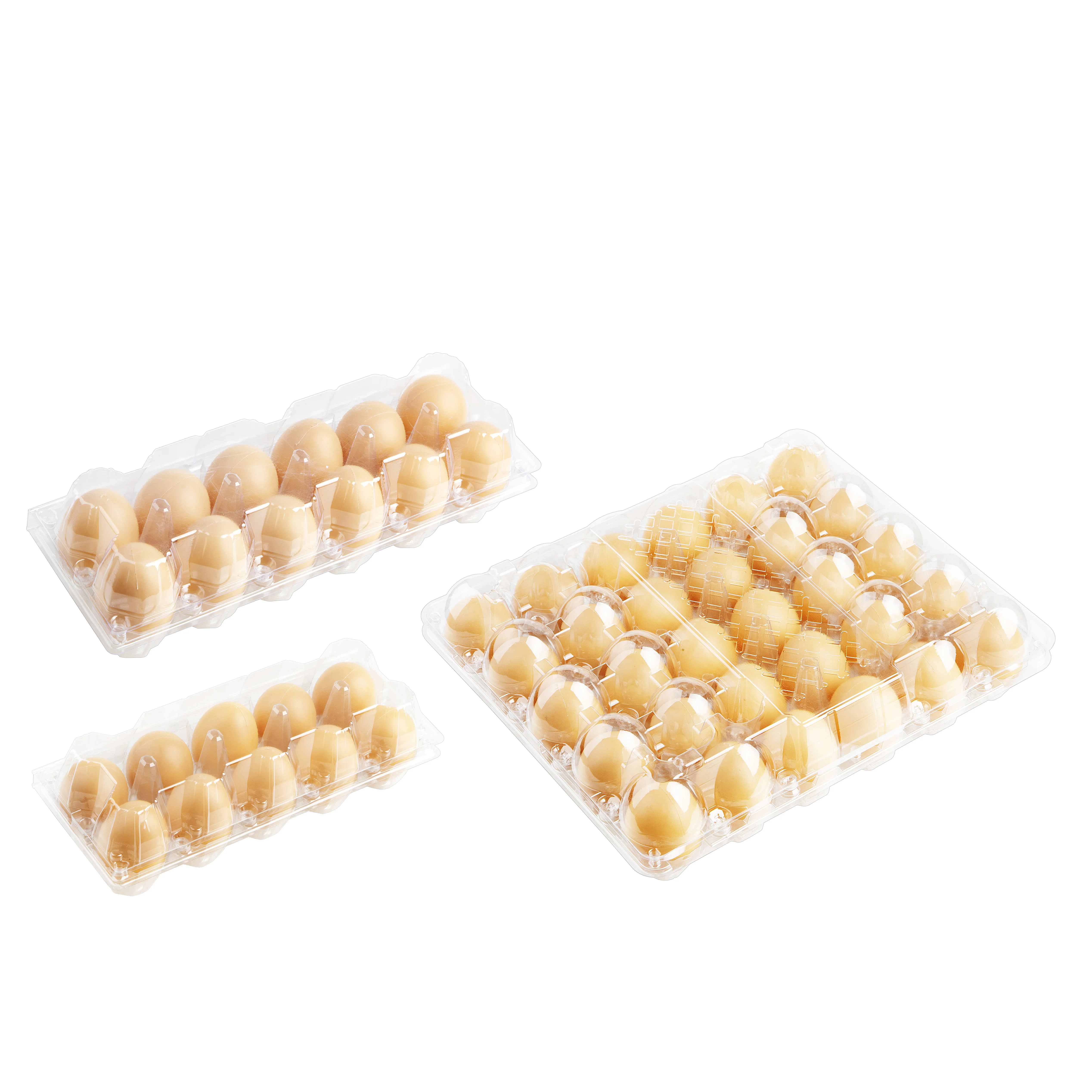 4 6 8 9 10 12 15 16 20 30 Holes Transparent Disposable Bliser Egg Carton Clear Plastic Egg Tray for Farmer
