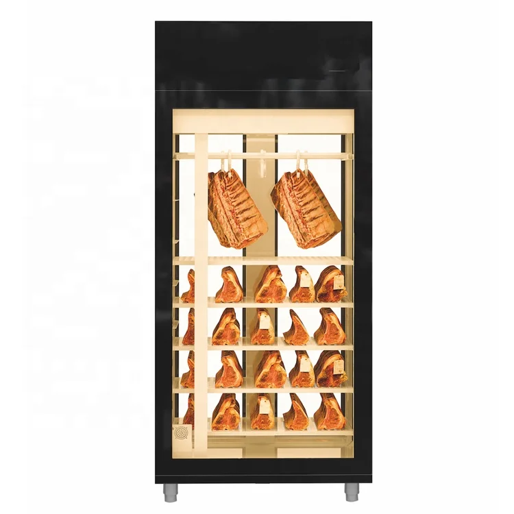 Commercial Stainless Steel Automatic Meat Sausage Dry Age Refrigerator Cabinets 2 Door Beef Aged Fridge