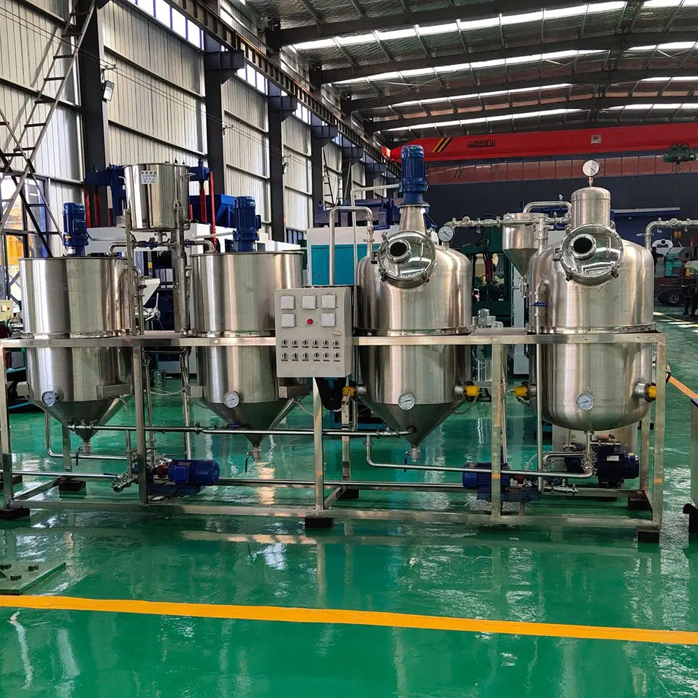 2000kg/d hot sale palm oil refinery/crude oil refining machine/ oil refining plant