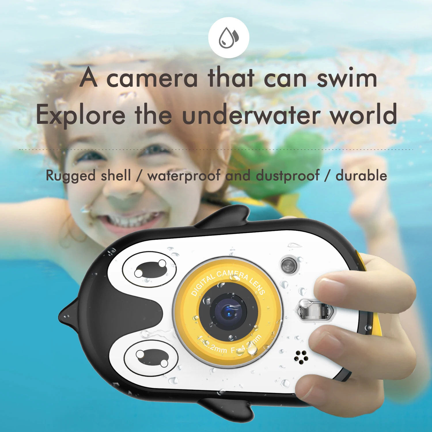 
Penguin Kid Camera for Boys and Girls Age 3-16, Children Camera Great Birthday Gift&Toy ---Model: CCT- K12 