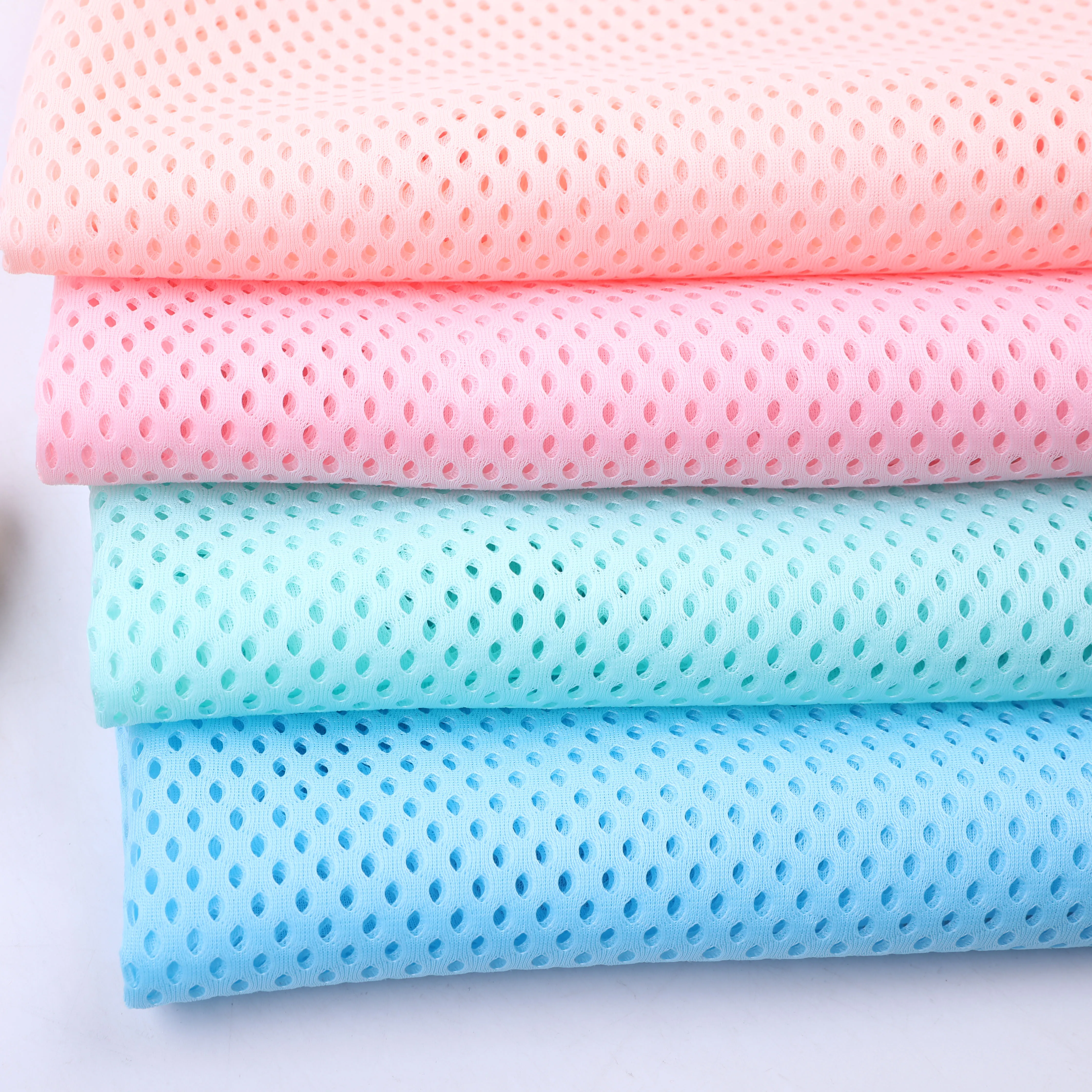 Hot Sale Featured Seller Stock Lot Breathable Knitted 100% Polyester Air Mesh Fabric For Infant Running Shoes