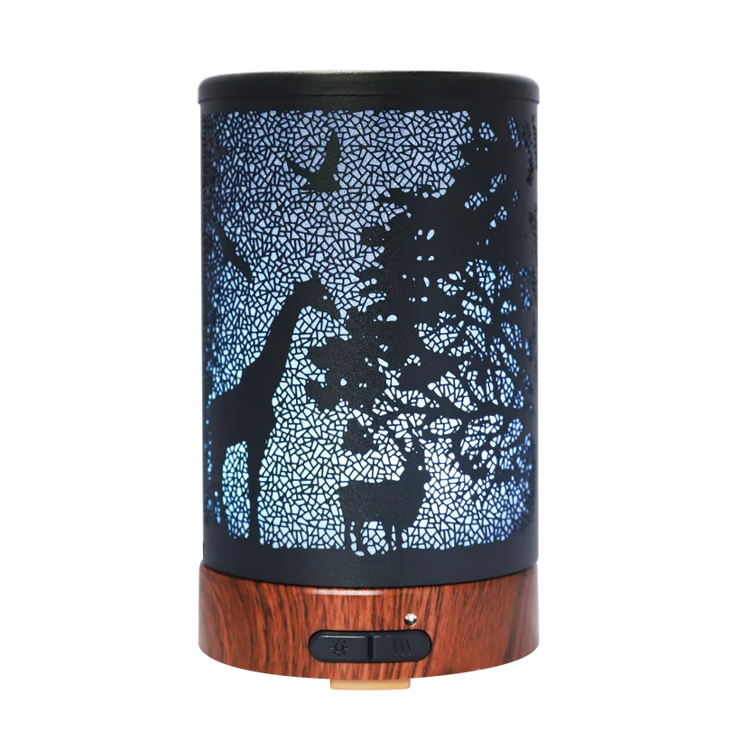 innovative products 2023 New Design 120ml Metal Iron Art Aroma Essential Oil Diffuser Cool Mist Mini Humidifier for home