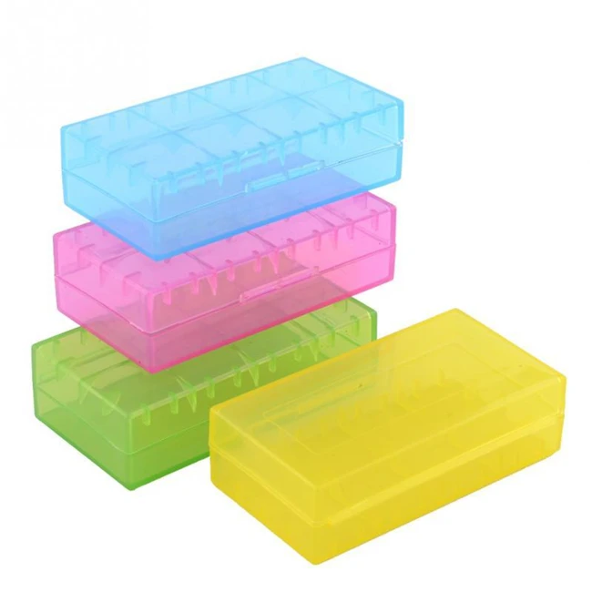 Plastic Factory 2*18650 Battery Storage Case PP Colorful Travel Box for 18650 18350 16340 18500 Battery