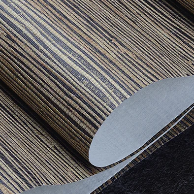 Free Sample Multi Color Vintage Grasscloth Wallpaper Roll home decor bedroom wallpaper