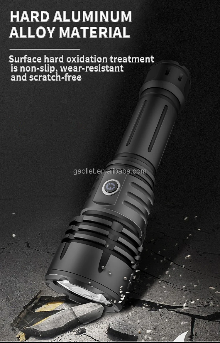 Manufacturers Middle East Aluminum Alloy Led Flashlight, Hunting Flashlight Emergency Torch