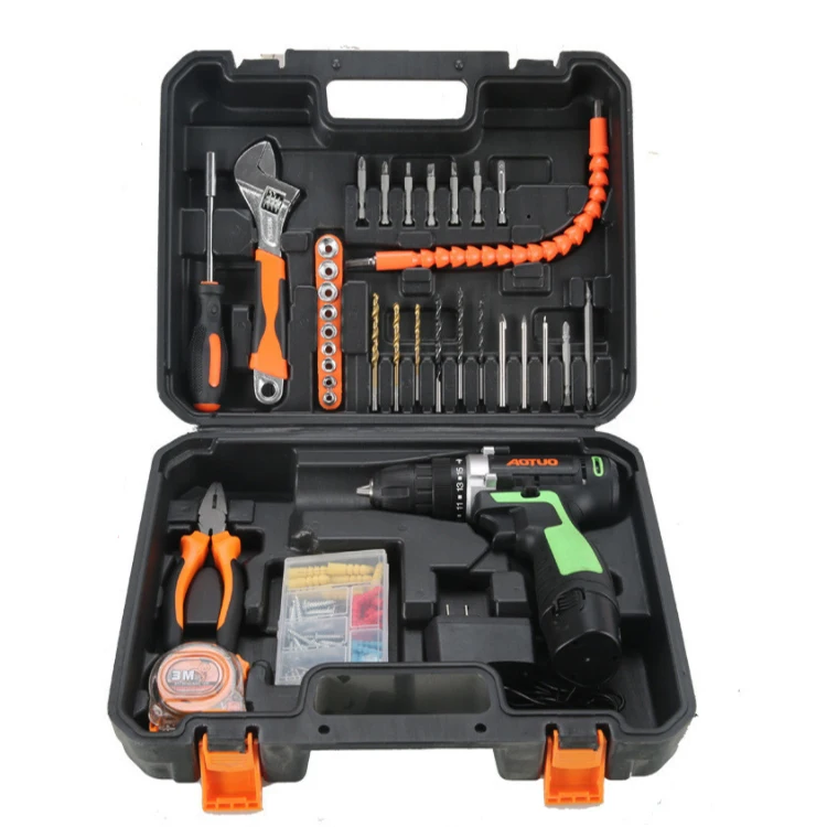 88pcs set Factory Supply Power Craft Cordless Electric power drills rechargeable drilling machines Screwdriver Cordless Drill