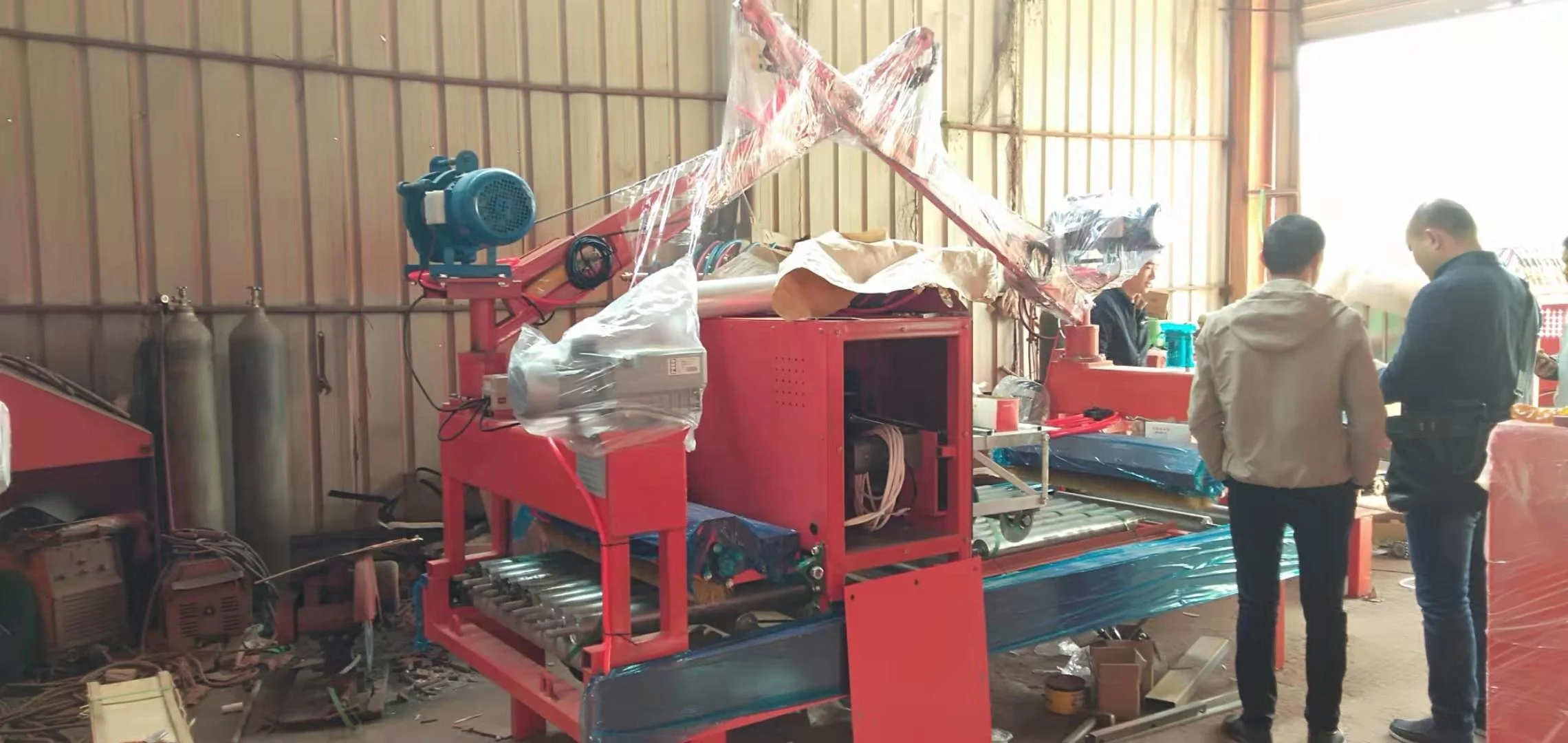 Auto Granite Stone Flaming Cutting Machine