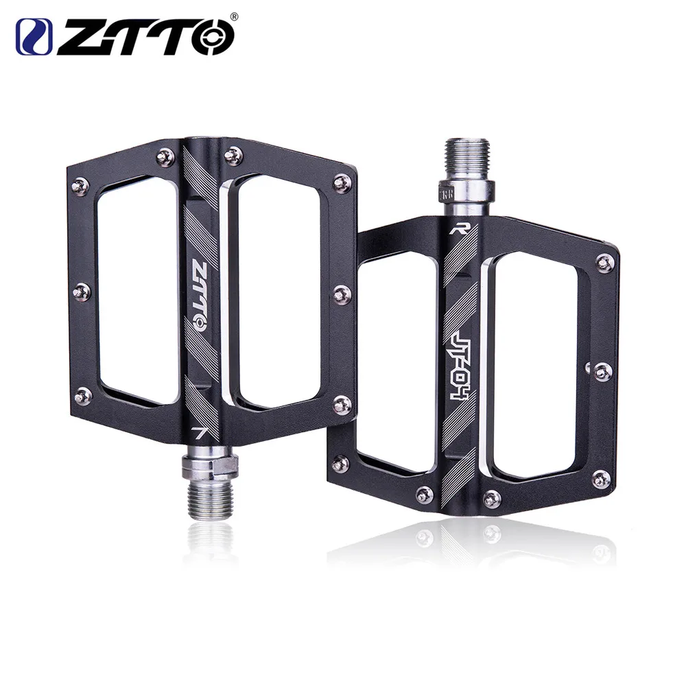 ZTTO MTB CNC алюминиевый сплав подшипники педаль велосипед плоская дорожный гравий легкий 8 контактов для XC AM