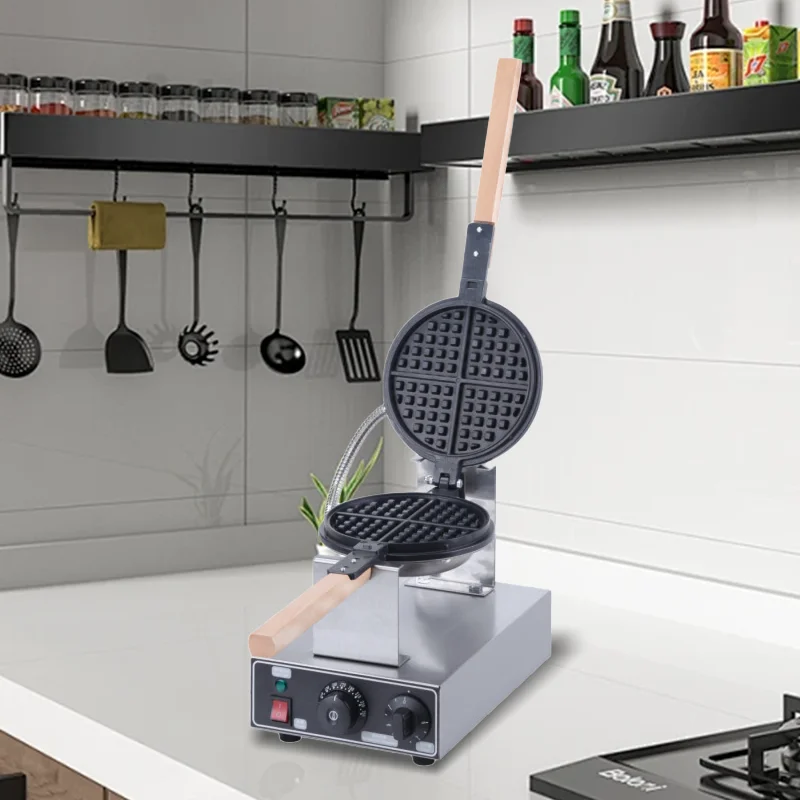 Best Selling  Commercial Grade Waffle Maker Professional Snack Machine  Stainless Steel Waffle Maker Rotated  Waffle Maker