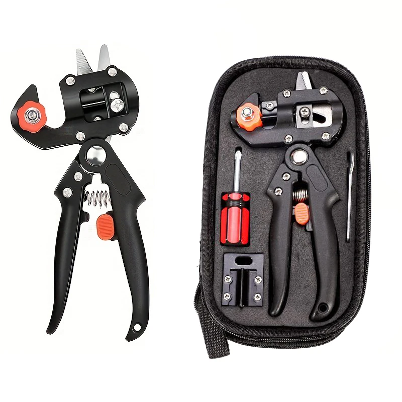 Garden Farm Manual Pruning Fruit Tree Scissors Orchard Grafting Kit Tool Set