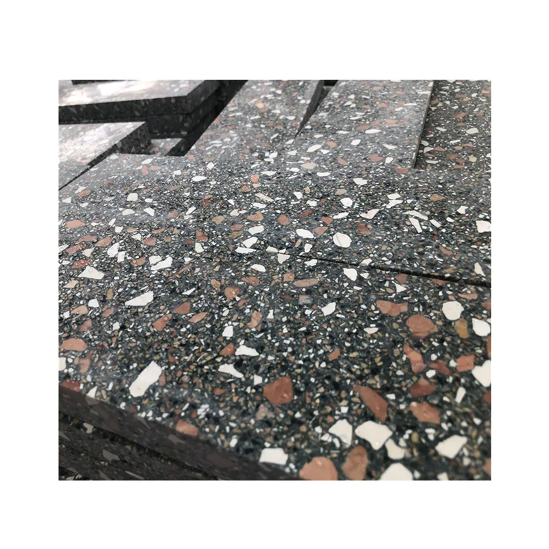 Manufacturer Professionally Customized dark green terrazzo tiles