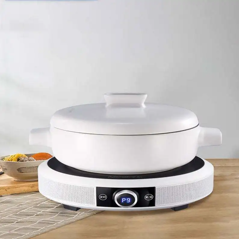 Household Explosion Ceramic Cooktop Electromagnetic Stove Intelligent Round Electric Flame Furnace Electric Ceramic