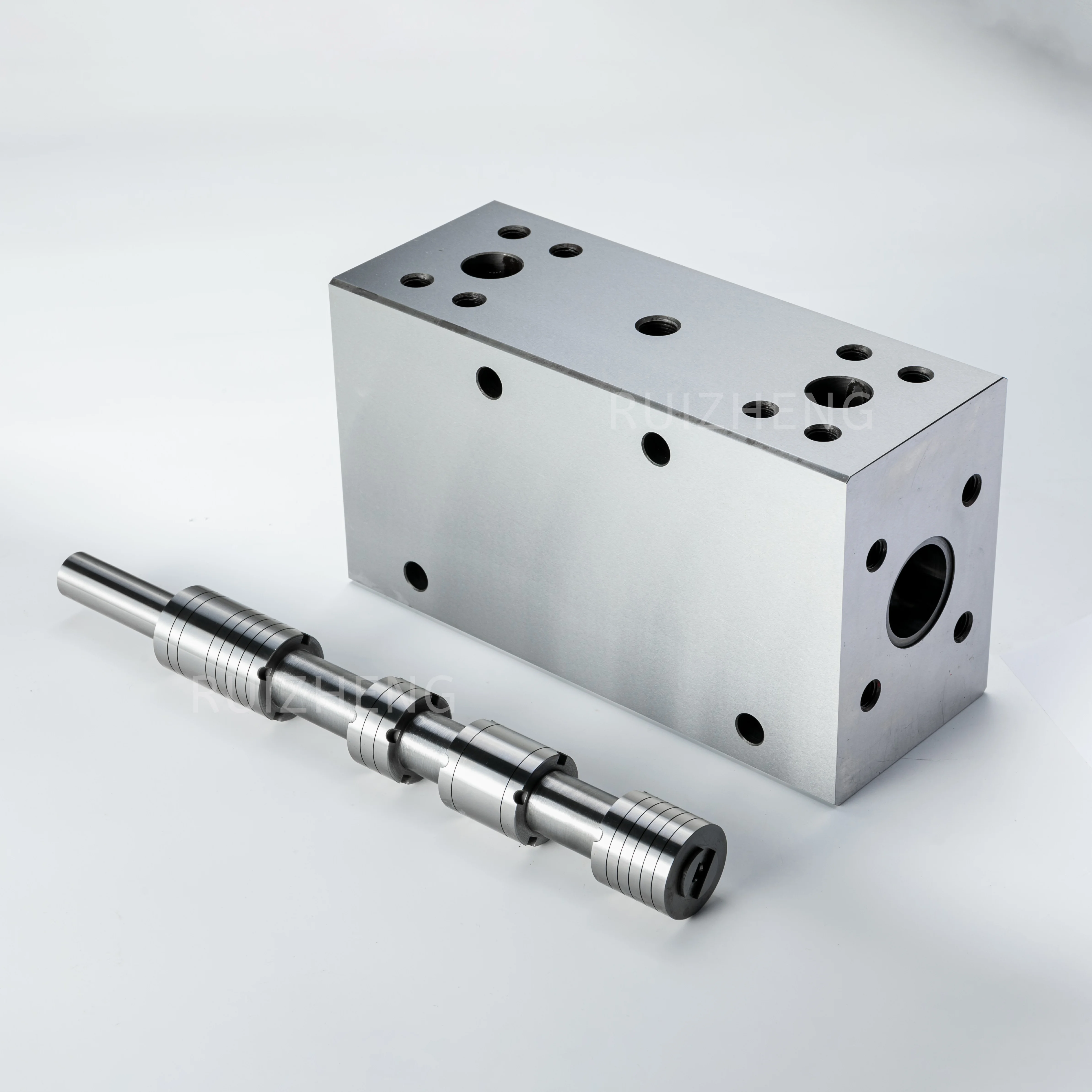 CNC machining Hydraulic Spool Valve Customized oil blocks aluminum hydraulic manifold valve block for Automobile system