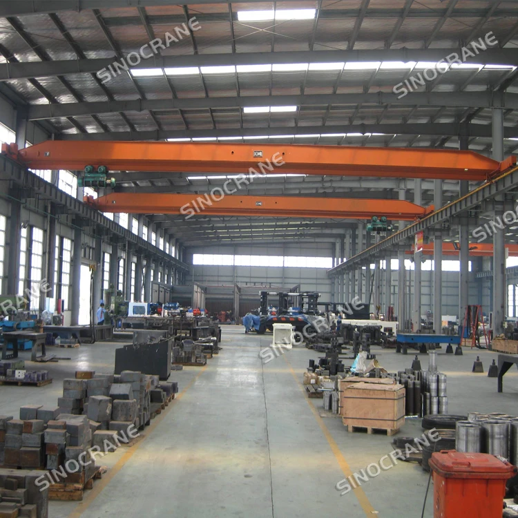 Manufacturers wholesale Double Girder Overhead Crane 30 Ton with Double Heavy Hooks