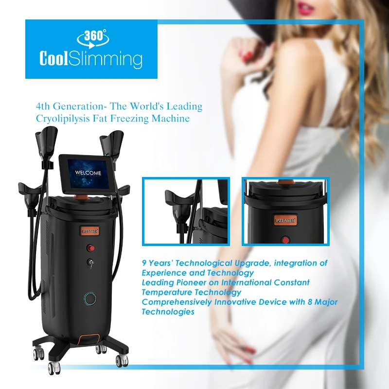 Double Chin Remover Fat Freezing 360 Degree Temperature Sensor Hottest Criolipolisis Slimming Cryolipolysis Machine