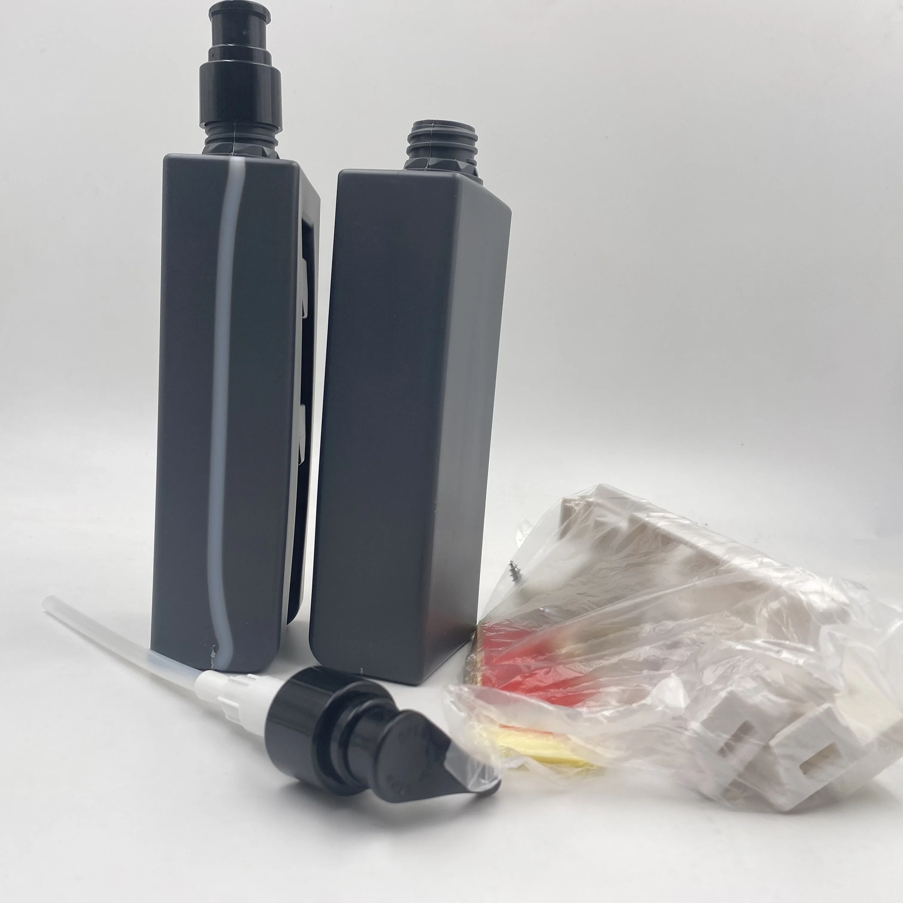 custom 300ml empty HDPE Wall Mounted Manual Soap Dispenser Bottle