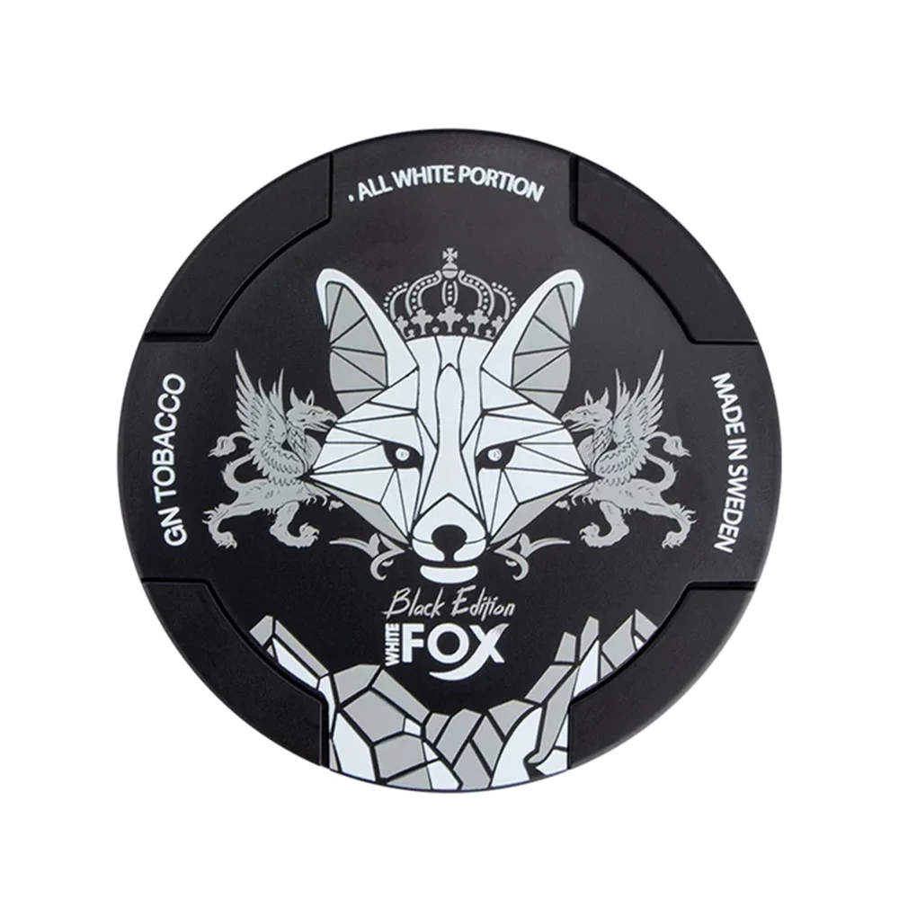 Fox new version printing cape high end white snus ZYN snus LUCY VELO pouch plastic packing OEM ODM factory wholesale 12mg 15mg