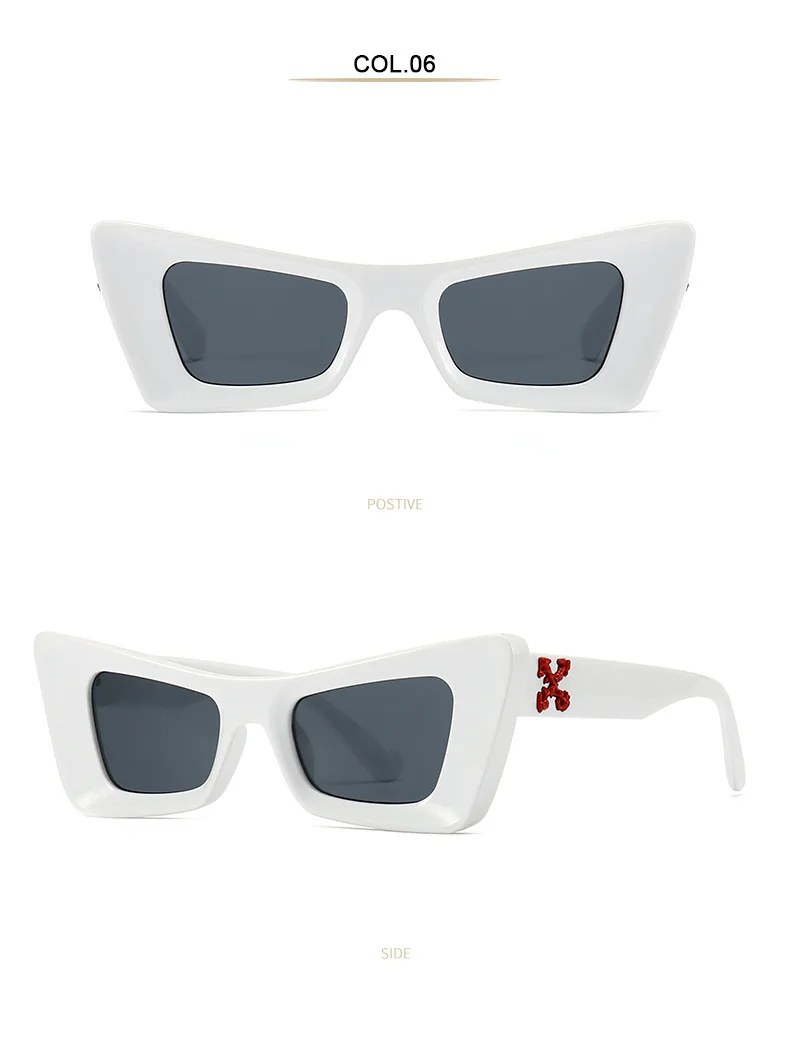 shades women men custom logo sunglasses retro trendy plastic cat eye lunettes soleil luxury sunglasses