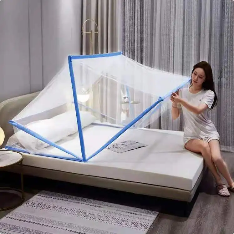 2023 Hot Sale New Portable Quick Folding Anti-Mosquito Home Bed Bedding Decoration Adult Mosquito Net