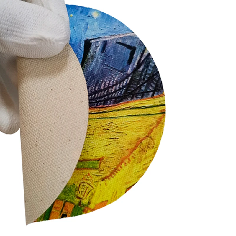 380g matt waterproof 100%cotton woven texture image print oil painting inkjet fine art canvas roll