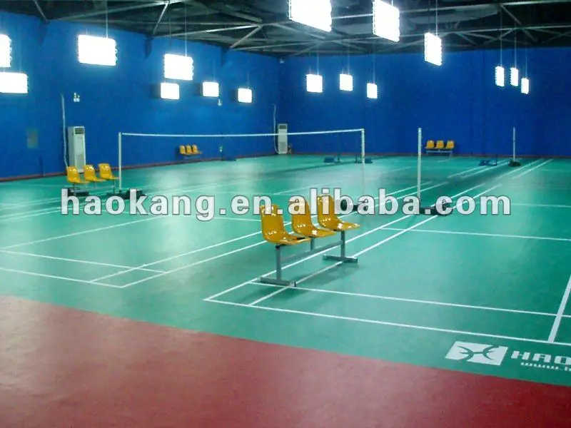 popular pvc vinyl flooring badminton surface