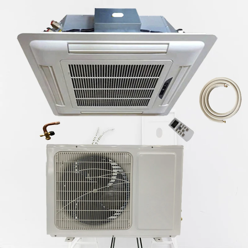 36000btu 4-сторонний потолочный с кассетным установленным на кондиционере вентиляторный блок кондиционера компрессором известного бренда новый дизайн переменного тока