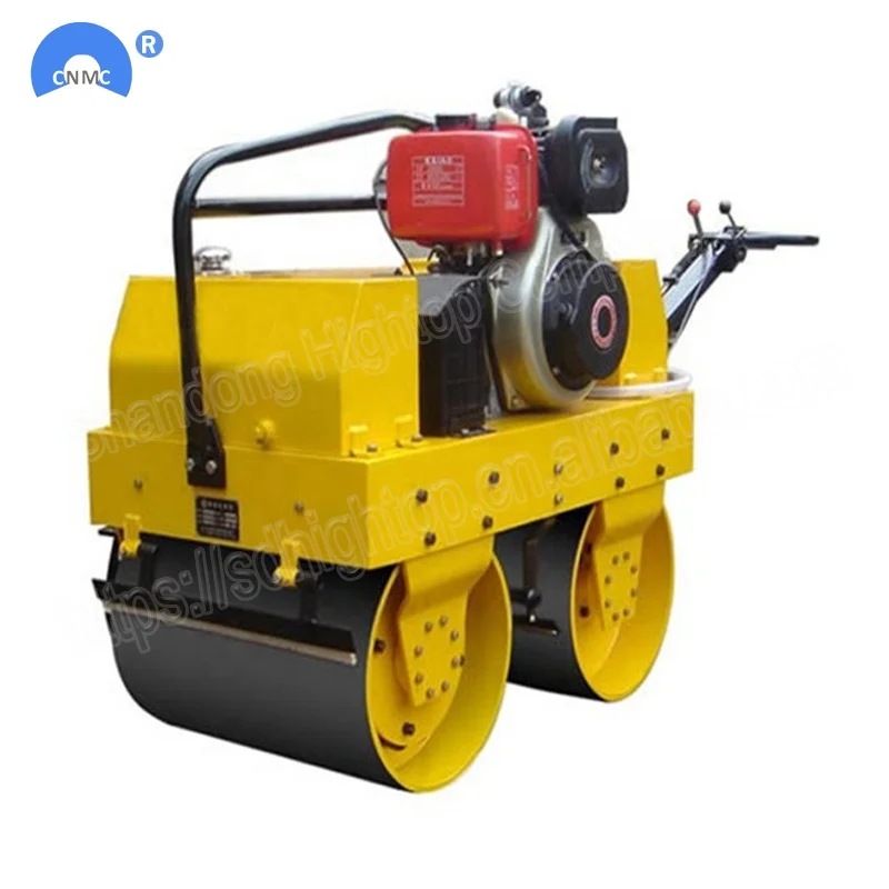Small two wheels pedestrian vibratory road roller for sale