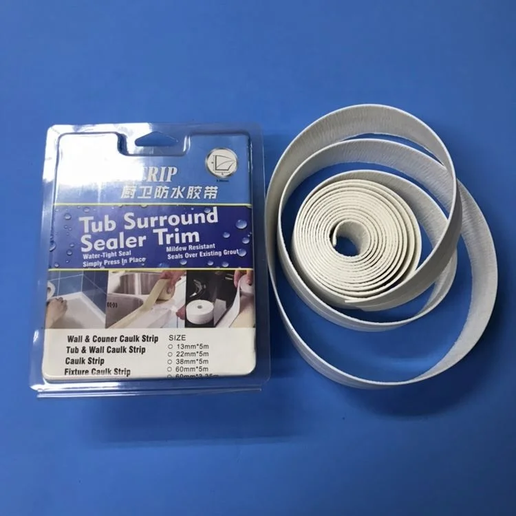 Pe Pvc Butyl Tape Self Adhesive Waterproof And Mildew Proof Tape Caulk Strip For Kitchen Bathroom
