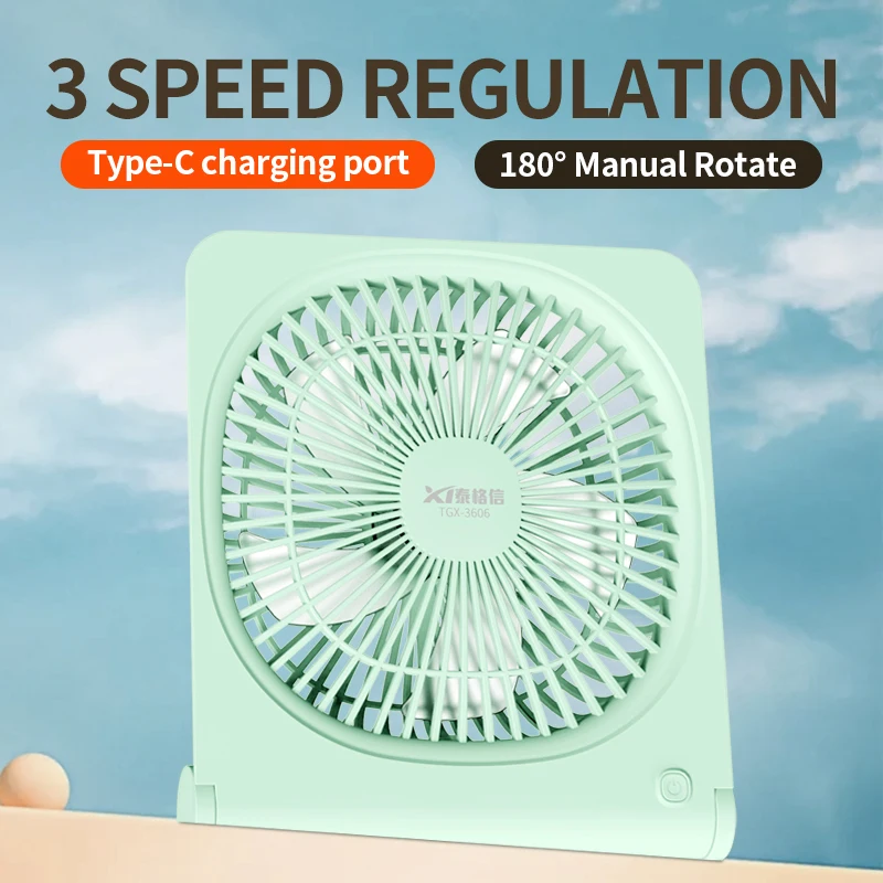 Taigexin mini portable fan small fan room portable mini air cooler portable table fan for summer