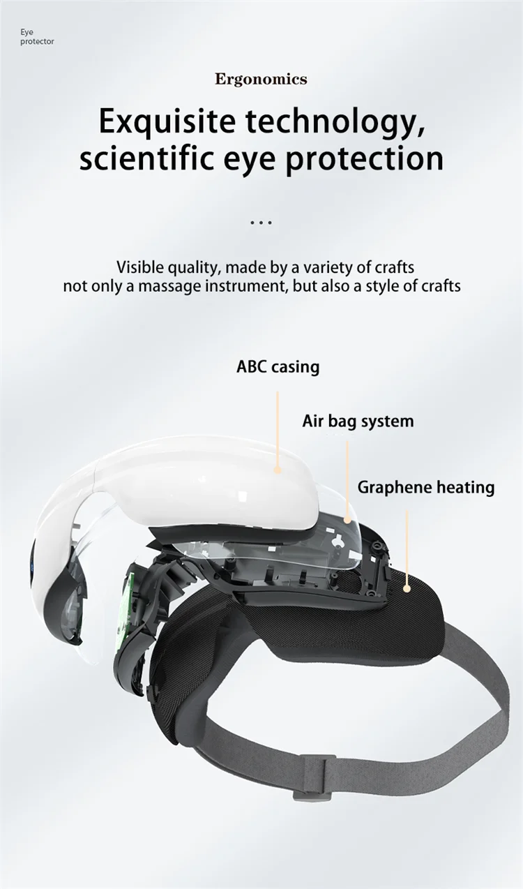 2023 New Products Hot Sale Eye Massager Stress Relief Machine With Adjustable Heat