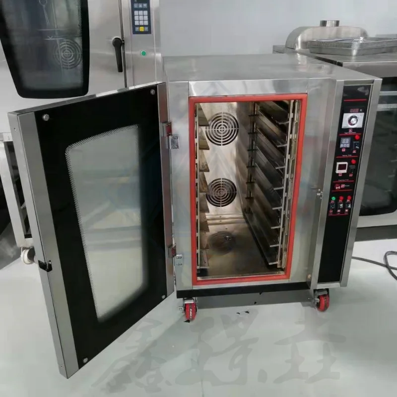 baking equipment automatic industrial electric baking rotary oven commercial 8 trays convection oven for sale